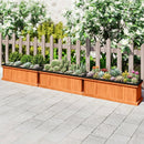 Wooden Raised Garden Bed with Drainage Holes and Liner Solid Fir Wood Planter Box by LJGDeals