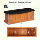 Wooden Raised Garden Bed with Drainage Holes and Liner Solid Fir Wood Planter Box by LJGDeals