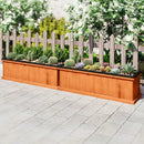 Wooden Raised Garden Bed with Drainage Holes and Liner Solid Fir Wood Planter Box by LJGDeals