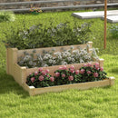 3-Tier Wooden Raised Garden Bed for Backyard Patio Gardening by LJGDeals