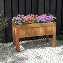 Wooden Raised Garden Bed Solid Wood Elevated Planter Box with Legs by LJGDeals