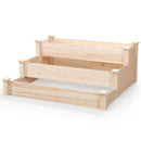 3-Tier Wooden Raised Garden Bed for Backyard Patio Gardening by LJGDeals