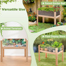 30/47 Inch Wooden Raised Garden Bed by LJGDeals