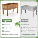 Wooden Raised Garden Bed Solid Wood Elevated Planter Box with Legs by LJGDeals