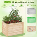 Wooden Raised Garden Bed Elevated Planter Box with Open-Ended Base by LJGDeals