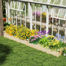 Wooden Raised Garden Bed with 2 Planter Boxes and Dividers-Natural by LJGDeals