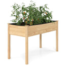 Wooden Raised Vegetable Garden Bed Elevated Grow Vegetable Planter by LJGDeals
