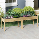 Wooden Raised Vegetable Garden Bed Elevated Grow Vegetable Planter by LJGDeals