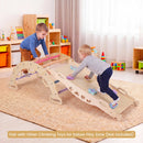 Wooden Rocking Climbing Arch with Cushion 3-in-1 Montessori
