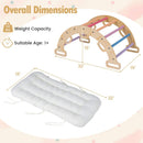 Wooden Rocking Climbing Arch with Cushion 3-in-1 Montessori by LJGDeals