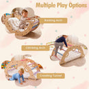 Wooden Rocking Climbing Arch with Cushion 3-in-1 Montessori by LJGDeals