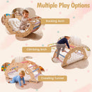 Wooden Rocking Climbing Arch with Cushion 3-in-1 Montessori