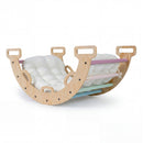 Wooden Rocking Climbing Arch with Cushion 3-in-1 Montessori
