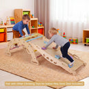 Wooden Rocking Climbing Arch with Cushion 3-in-1 Montessori by LJGDeals