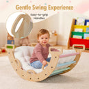 Wooden Rocking Climbing Arch with Cushion 3-in-1 Montessori by LJGDeals