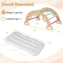 Wooden Rocking Climbing Arch with Cushion 3-in-1 Montessori by LJGDeals