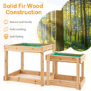 Wooden Sand and Water Tables with Protective Cover for Kids-Natural by LJGDeals