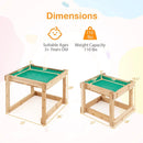 Wooden Sand and Water Tables with Protective Cover for Kids-Natural by LJGDeals