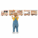 Wooden Sensory Wall Panel with Vanity and Tool Box by LJGDeals