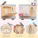 Wooden Sensory Wall Panel with Vanity and Tool Box by LJGDeals