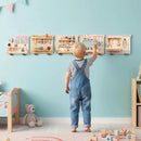 Wooden Sensory Wall Panel with Vanity and Tool Box by LJGDeals
