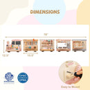 Wooden Sensory Wall Panel with Vanity and Tool Box by LJGDeals