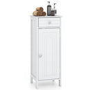 Wooden Storage Free-Standing Floor Cabinet with Drawer and Shelf by LJGDeals