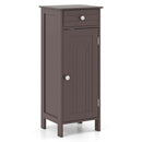 Wooden Storage Free-Standing Floor Cabinet with Drawer and Shelf by LJGDeals
