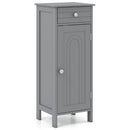 Wooden Storage Free-Standing Floor Cabinet with Drawer and Shelf