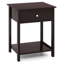Wooden Storage Shelf with Drawer for Bedroom and Living Room by LJGDeals