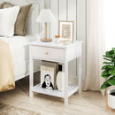 Wooden Storage Shelf with Drawer for Bedroom and Living Room by LJGDeals