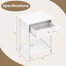 Wooden Storage Shelf with Drawer for Bedroom and Living Room by LJGDeals