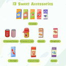 Kids Wooden Supermarket Play Toy Set with Checkout Counter by LJGDeals