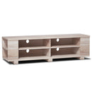 59 Inch Console Storage Entertainment Media Wood TV Stand-Walnut
