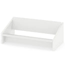 Wooden Tilting Bookcase Small Desktop Bookshelf Organizer for Magazines-White by LJGDeals
