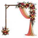 Wooden Wedding Arch Solid Wood Arbor Backdrop Stand for Wedding Ceremony by LJGDeals