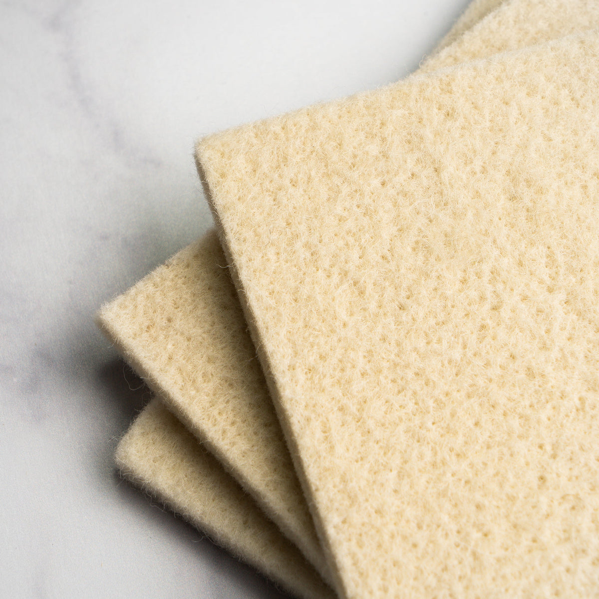 Sustainable Wool Scrub, detail