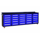 10ft 25-Drawer Storage Workbench with Wheels by Chery Industrial