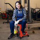 Rolling Mechanic Stool with Removable Padded Seat and Drawers by LJGDeals