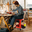 Rolling Mechanic Stool with Removable Padded Seat and Drawers by LJGDeals