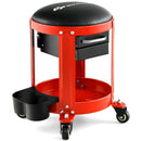 Rolling Mechanic Stool with Removable Padded Seat and Drawers by LJGDeals