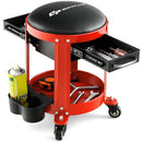 Rolling Mechanic Stool with Removable Padded Seat and Drawers by LJGDeals