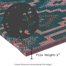 Lhasa Green Outdoor Doormat – 24" x 36" Non-Slip, Recycled Plastic