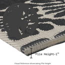 Serowe Black Outdoor Doormat – 24" x 36" Non-Slip, Recycled Plastic