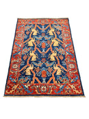 Afghan Folk/Serapi (3x5) blue/red