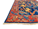 Afghan Folk/Serapi (3x5) blue/red
