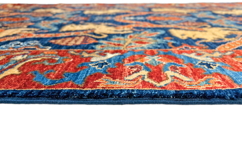 Afghan Folk/Serapi (3x5) blue/red, photo 6 of 10