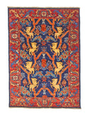 Afghan Folk/Serapi (3x5) blue/red