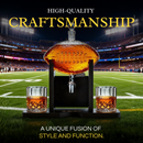 Football Decanter with 2 Whiskey & Wine Glasses & Chillers