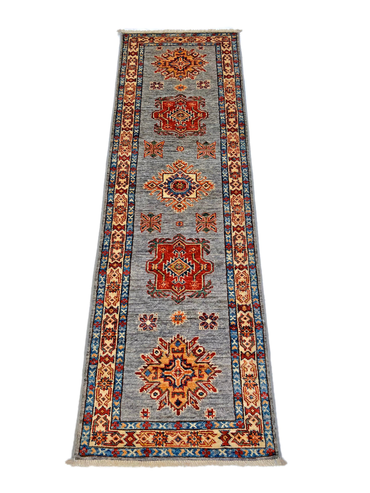 Super Kazak (1'11"x6'02") gray/multicolor, photo 2 of 10